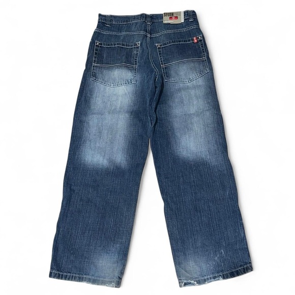 Southpole Red Tab Blue Wash Baggy Denim Jeans